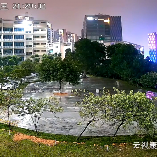 CCTV video surveillance camera night color actual effect show